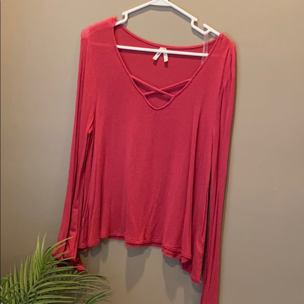 Bell sleeve top